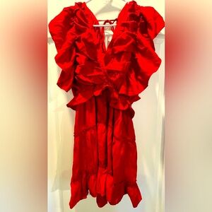 Impressions red dress size medium NWT